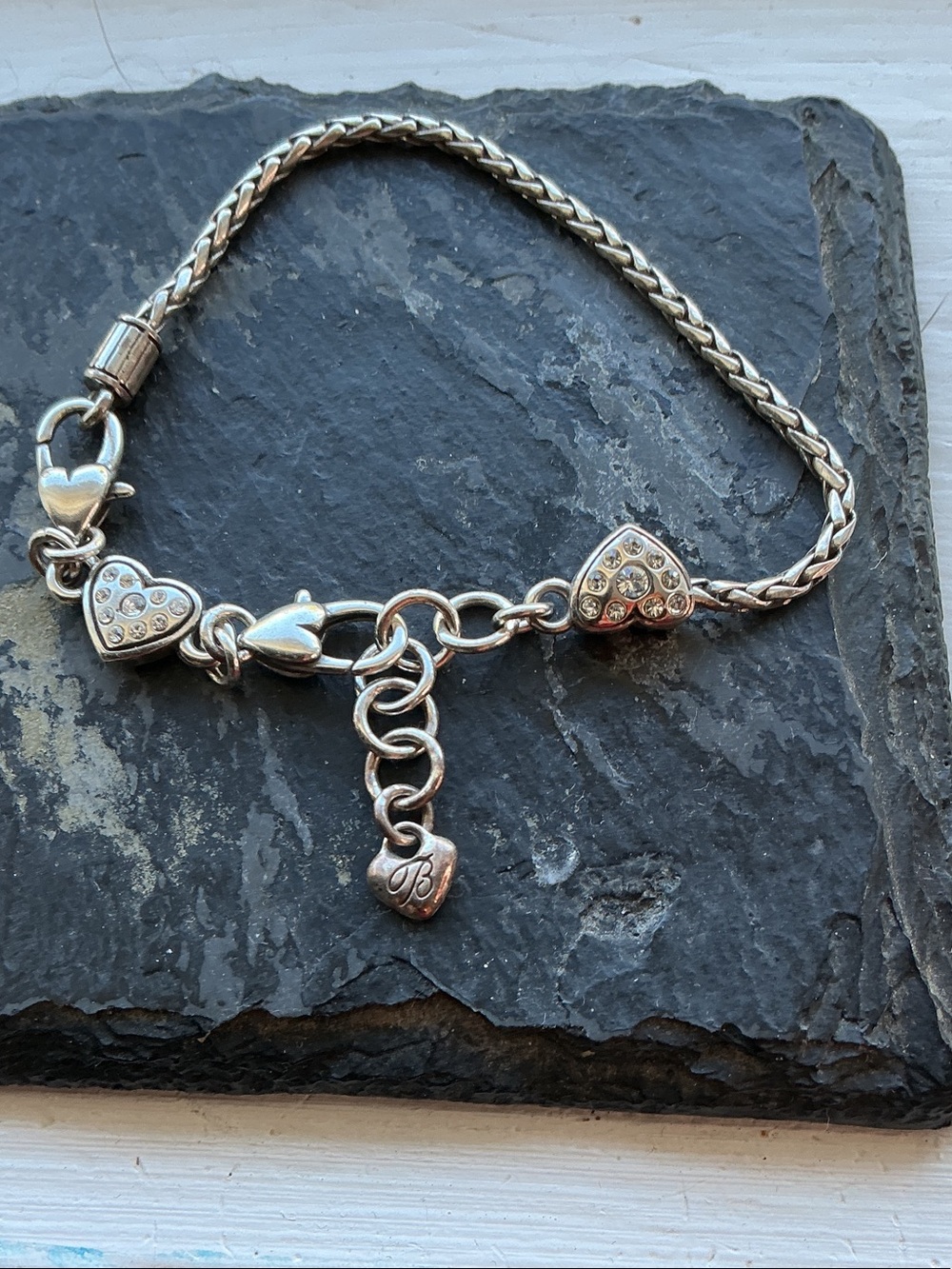 Brighton Heart Crystal Charm bracelet